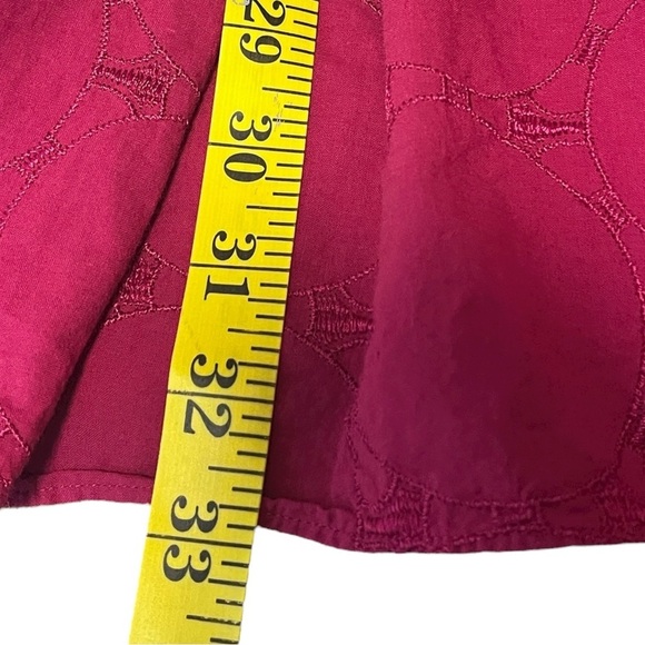 New with Tag Talbots Red Embroidered Sleeveless Mini Dress Size 6P - Picture 11 of 15